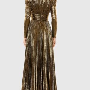 Elegant Gold Evening Gown